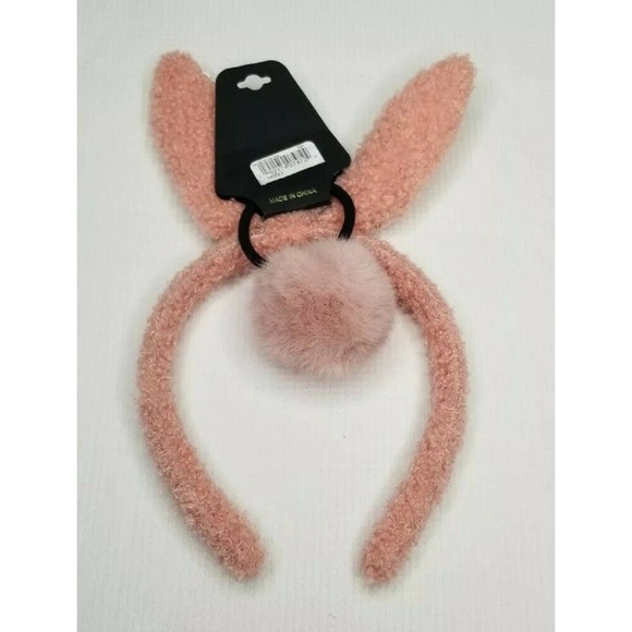 Nordstrom Lot of 3 Headband Pink Girl Accessories Bunny - Picture 5 of 6